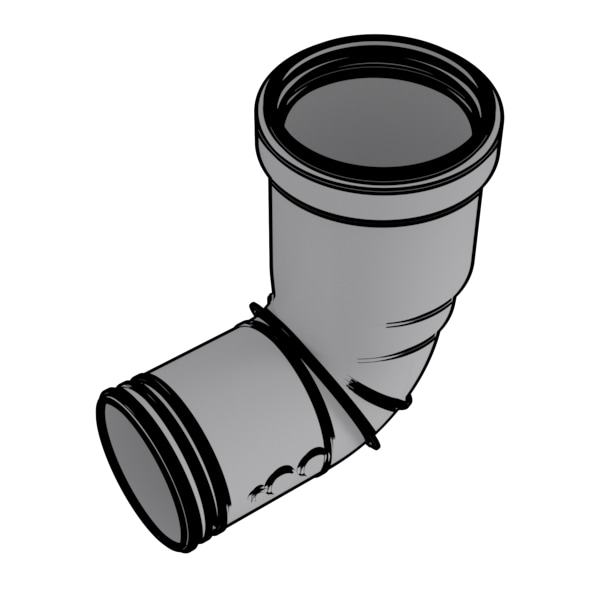 Condensing Horizontal Vent Termination, 2x4 Con. 90 deg. Diverter Nose